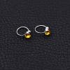Clip On Earrings For Women 4mm Crystal Ear Cuff Jewelry Fake Piercing Zinc Alloy Ear Clips, Assorted Color-4421-01