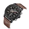 Naviforce Analogue Quartz Wrist Watch with Leather Strap Brown, NF9139 -8510-01