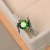 SIGNATURE COLLECTIONS Serpent Green Solitaire Ring SGR013-5111-01