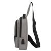 Casual Ultra Light Mini Chest Shoulder Bag Gray-1439-01