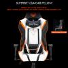 Meetion MT-CHR15 Gaming Chair Black+White+Orange-9885-01