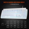 Meetion MT-MK600RD Mechanical Keyboard White-9842-01