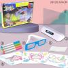 3D Fluorescent Puzzle Drawing Board-7051-01
