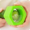 Multi-Purpose Plastic Vegetable Cutter Screw Cucumber Slicer, Assorted Color-4372-01
