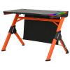 Meetion MT-DSK20 Gaming Table Black+Orange-10369-01
