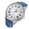 Naviforce 9126 Men Leather Strap Sports Watches Blue NF9126 -8459-01