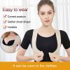 Hot Selling Magnetic Therapy Adjustable Posture Corrector and Chest Shaper, Beige -4672-01