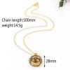 SIGNATURE COLLECTIONS Romantic Confession astronomical rotating spherical I love you in 100 languages projection necklace Gold-5054-01