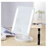 Touch Screen Make Up LED Mirror 360 Degree Rotation, White-4769-01