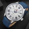 Naviforce 9126 Men Leather Strap Sports Watches Blue NF9126 -8460-01