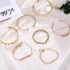 SIGNATURE COLLECTIONS Bohemian Style 7Pcs Gold Plated Adjustable Bracelets -5870-01