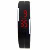 Sport Digital LED Watch Silicone Bangle Jelly Waterproof Bracelet for Unisex, Assorted Color-4470-01