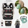 2 in 1 Multifunctional Baby Diaper Bag Backpack Black GM276-5-bl-9709-01