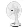Geepas GF21118 12-Inch Rechargeable Oscillating Fan - 2 Speed Control Settings, LED Light, Usb Output -504-01