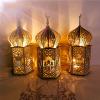 Ramadan Vibes Six Sided Wooden Lamp 35*15*15cm-5500-01
