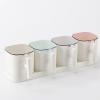 Nordic Design Square Seasoning Boxes With Lid 4 pcs-9696-01