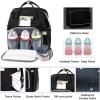 2 in 1 Multifunctional Baby Diaper Bag Backpack Black GM276-5-bl-9717-01