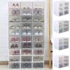 Hot Selling Stackable Shoe Storage Box 5pcs- white with grey Frame-4652-01