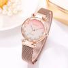 SIGNATURE COLLECTIONS Rose Gold Magnetic Strap Watch-5892-01