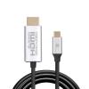 Promate USB-C to HDMI Audio Video Cable with UltraHD Support, Gray-2833-01