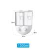 GO HOME Hot Selling DoubleOUBLE GRID DESIGN CEREAL CONTAINER 2 PCS-4805-01