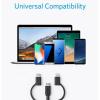 Anker A8436H11 powerline II USB-A to 3 in 1 Cable Black-1128-01