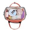 Diaper Bag Backpack and Multifunction Travel Backpack, Water Resistance and Large Capacity, Orange-2281-01