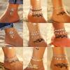 11 New Fashion Bohemian Anklet Set For Women-4425-01