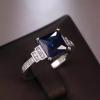 SIGNATURE COLLECTIONS Blue Zircon Luxury Ring SGR014-5120-01