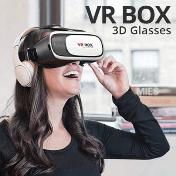 VR Box Virtual Reality Glasses 3D Virtual Reality Compatible with All Smartphones Having 6 Inch Display-1479