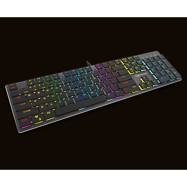 Meetion MT-MK80 chocolate keycap Ultra-thin Mechanical Keyboard-9385
