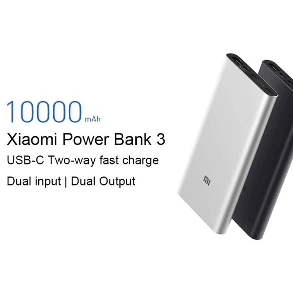 Xiaomi Mi PowerBank 10000MAH 18W Fast Charger 3, Black-2268