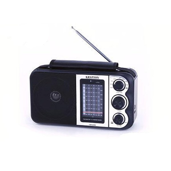 Krypton KNR5096 Rechargeable Radio with Bluetooth, Black-3510