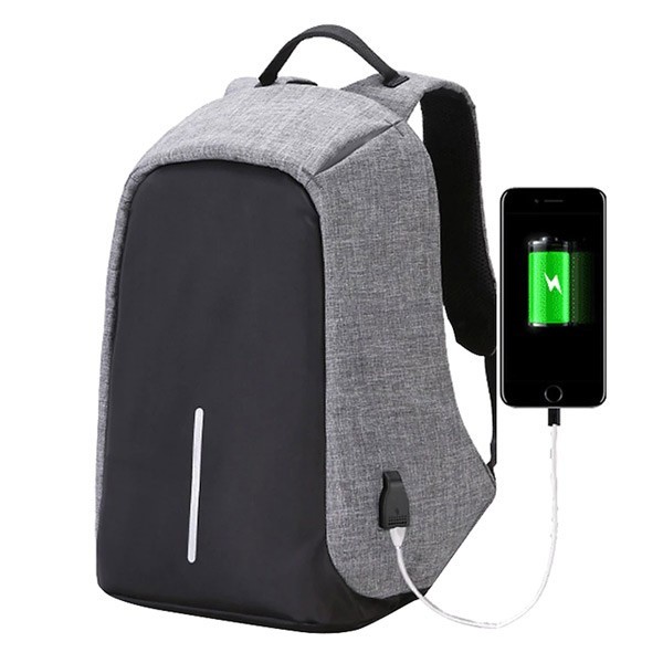 3 IN 1 Combo Anti Theft Shoulder Backpack With i11 Twin Bluetooth Headset with Charging Case And Power Bank YT-06-908