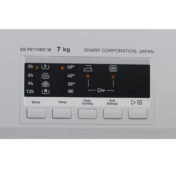 Sharp ES-FE710CZ-W Front Loading Washing Machine, 7Kg-10494