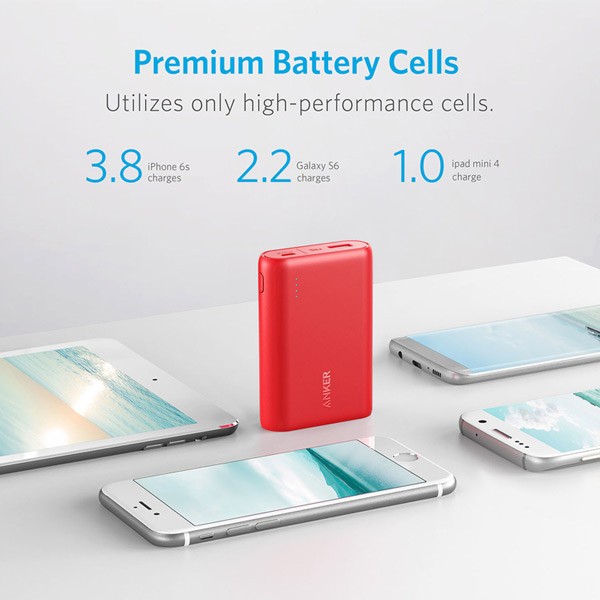 Anker A1223H91 PowerCore 10000mAh Power Bank Red-1031
