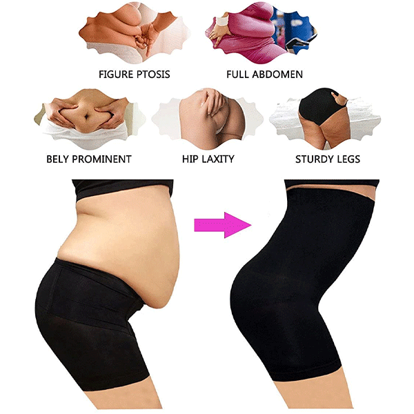 2023 Best Selling Tummy Control Waist Training Butt Lifter Body Shaper, Black-10648