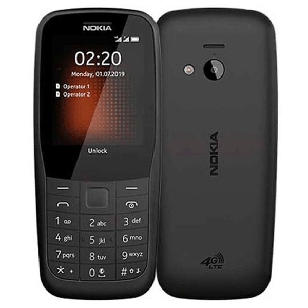 Nokia 220 4G Ta-1155 Dual Sim Gcc Black-11199