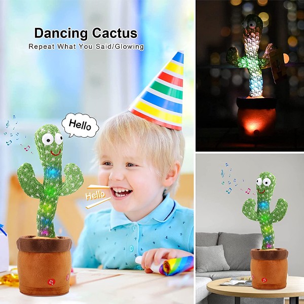Talking And Dancing Cactus Toy-7174
