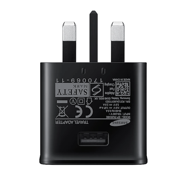 Samsung EP-TA20UBECGAE Travel Adapter AFC 15W USB Type-C, Black-2382