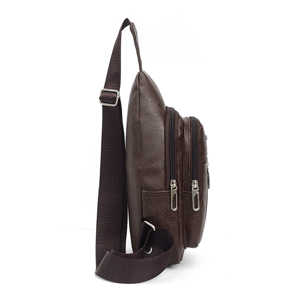 Casual Sports Shoulder Bag For Men Coffee-1447