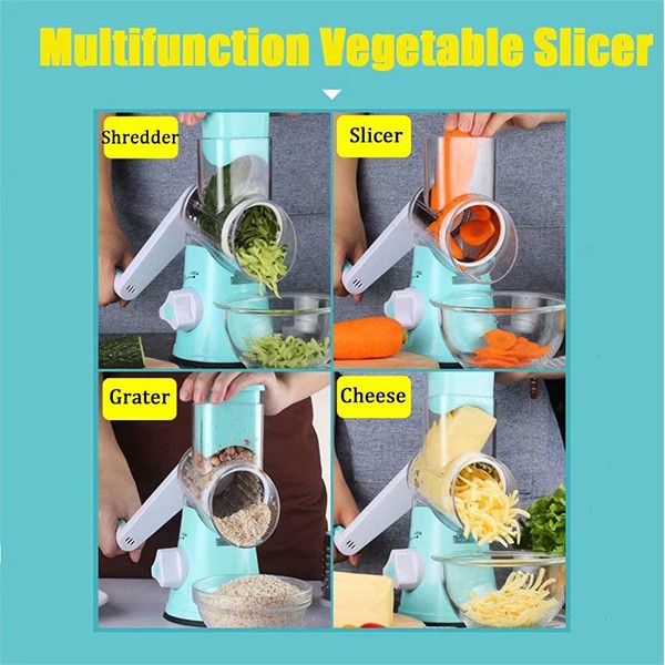 Home Care Stainless Steel 3 blade vegetable Slicer and Chopper-8288