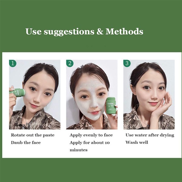 2021 Hot Selling Green Mask Blackheads Remover Stick-6026
