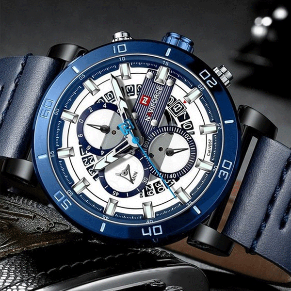 Naviforce 9131 Chronograph Quartz Watch Blue, NF9131-8486