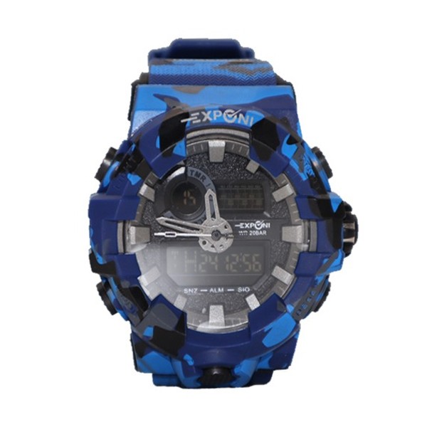 EXPONI Dual Time 20 Bar Water Resistant Sports Watch -5556