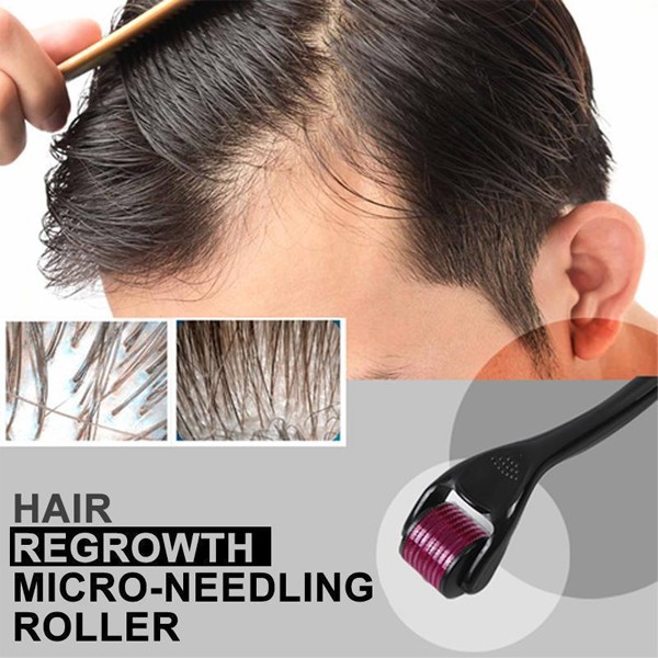 Magic Hair And Beard Growth Kit With Titanium Needle Roller And Aichun Beauty Beard Growth Essential Oil-6243