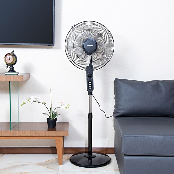 Geepas GF9488 16-inch Stand Fan 3 Speed Control Options 60min Timer-496