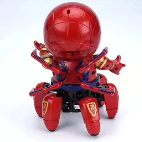 Dancing Six-Claw Spider Flash Robot Red-8297