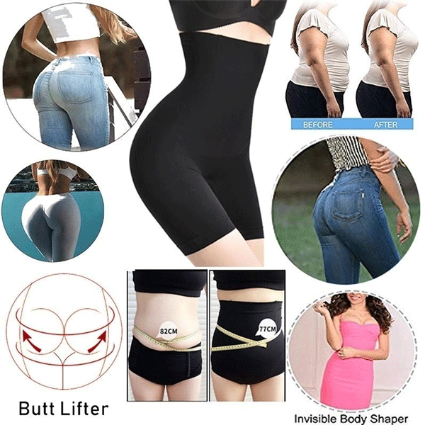2023 Best Selling Tummy Control Waist Training Butt Lifter Body Shaper, Black-10641