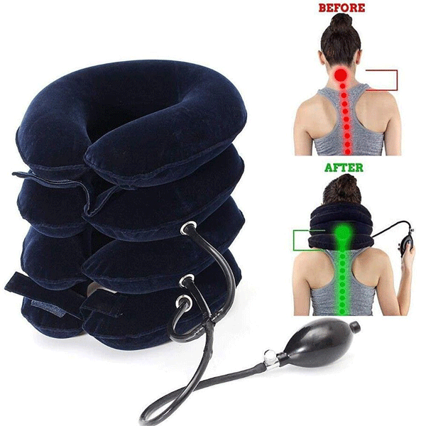 Inflatable Cervical Neck Traction Pillow -10687